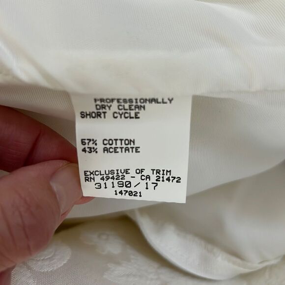 Jessica McClintock Gunne Sax Vintage 80s Strapless Prom Dress 13/14 - Picture 10 of 12